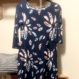 Buttery soft 3/4 sleeve dress with pockets!